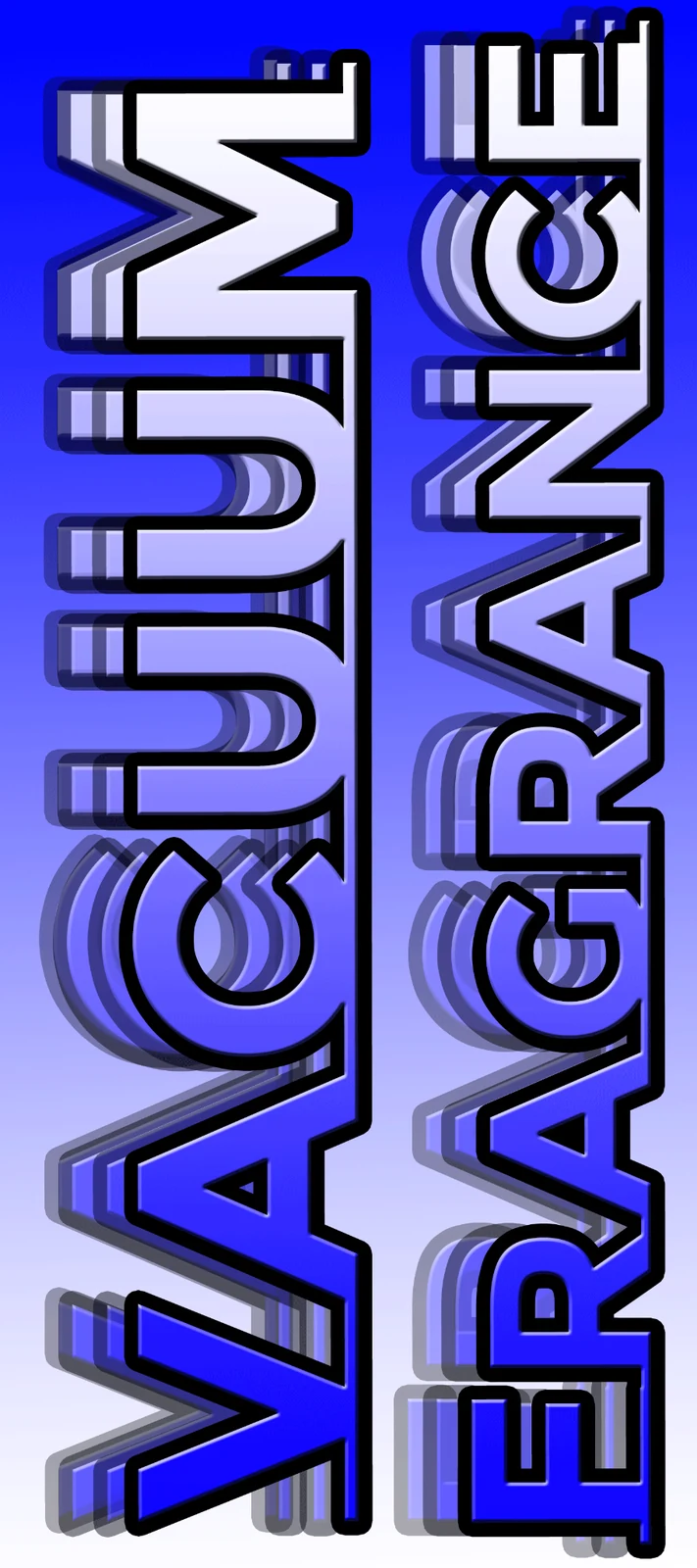 Blue gradient fragrance decal