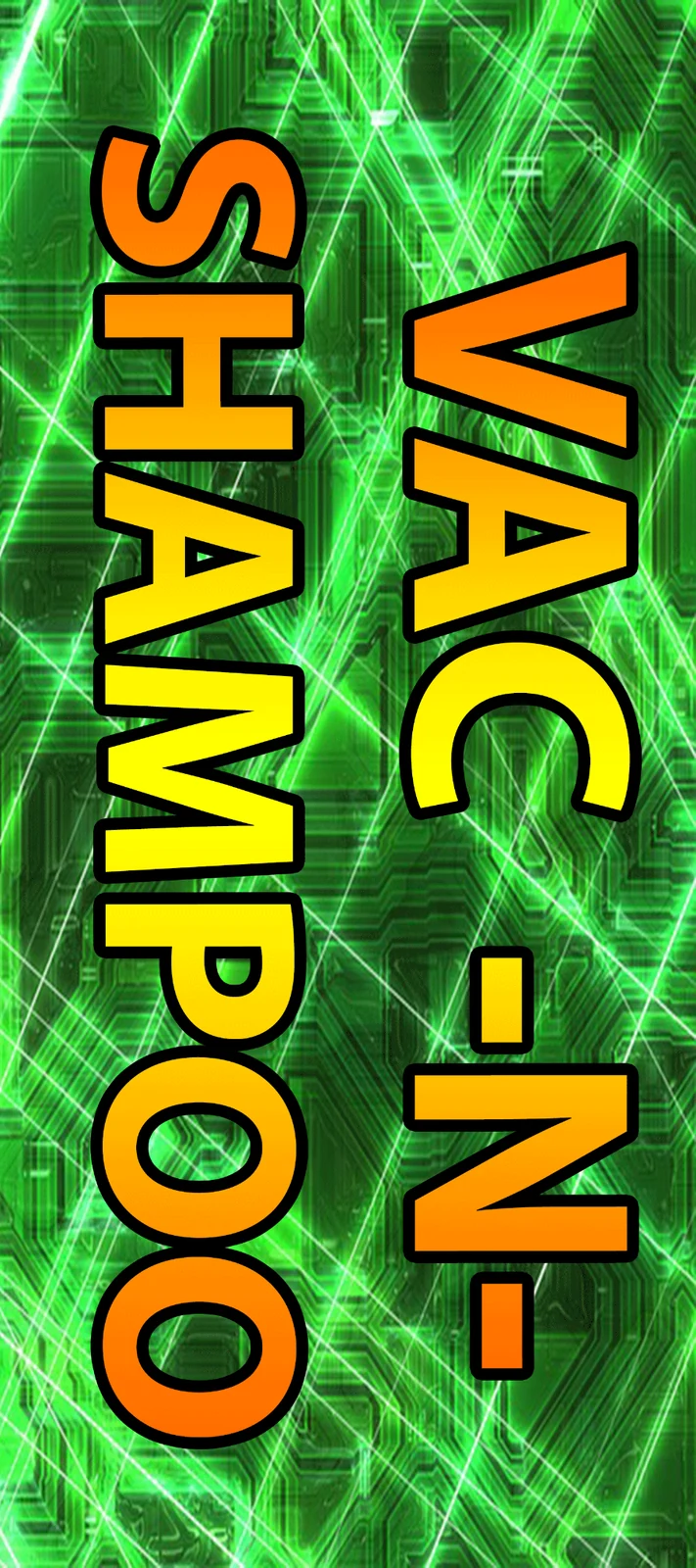 Green circuit shampoo decal