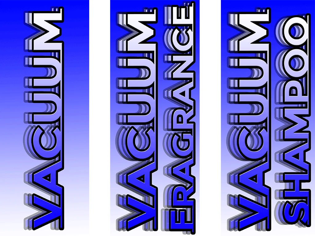 Three coordinated car wash service decal designs
