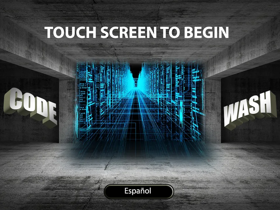 Wash and Roll payment-center home screen